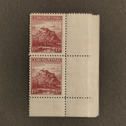 Zweierblock Tschechoslowakie, 1,20 Kč, Mi.351** 