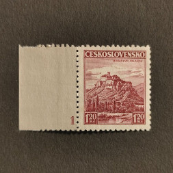 Briefmarken mit Kennzeichen Tschechoslowakie, 1,20 Kč, Mi.351** 