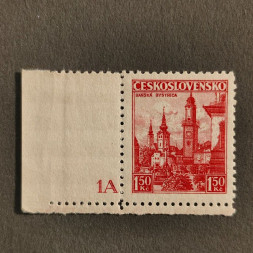 Briefmarken mit Kennzeichen Tschechoslowakie, 1,50 Kč, Mi.352* 