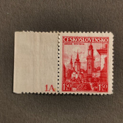 Briefmarken mit Kennzeichen Tschechoslowakie, 1,50 Kč, Mi.352* 