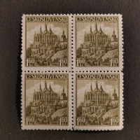 Čtyřblok ČSR, 1,60 Kč, Pof.306** 