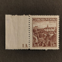 Stamps with plate numbers Czechoslovakia, 3 Kč, Mi.355, MNH** 