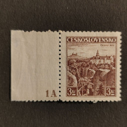 Briefmarken mit Kennzeichen Tschechoslowakie, 3 Kč, Mi.355** 