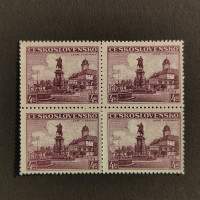 Čtyřblok ČSR, 4 Kč, Pof.311** 