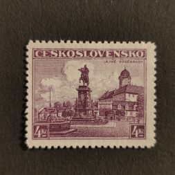 Briefmarke Tschechoslowakie, 4 Kč, Mi.357* 