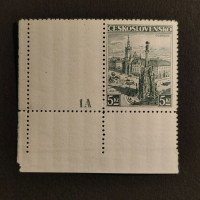 Stamps with plate numbers Czechoslovakia, 5 Kč, Mi.358, MNH** 