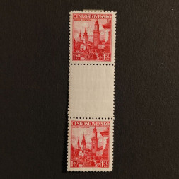 Zwischenstegpaar Tschechoslowakie, 1,50 Kč, Mi.352* 