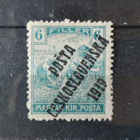 Známka ČSR PČ 1919 , 6f, Pof.104*, II. typ přetisku 