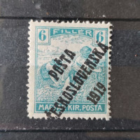 Známka ČSR PČ 1919 , 6f, Pof.104*, II. typ přetisku 
