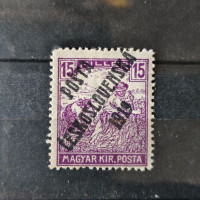 Známka ČSR PČ 1919 , 15f, Pof.106*, II. typ přetisku 