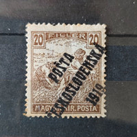 Známka ČSR PČ 1919 , 20f, Pof.107*, III. typ přetisku 