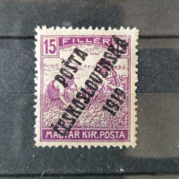 Známka ČSR PČ 1919 , 15f, Pof.106*, III. typ přetisku 
