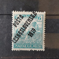 Známka ČSR PČ 1919 , 6f, Pof.104*, III. typ přetisku 