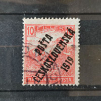 Známka ČSR PČ 1919 , 10f, Pof.105#, III. typ přetisku 