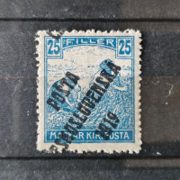 Známka ČSR PČ 1919 , 25f, Pof.108*, III. typ přetisku 