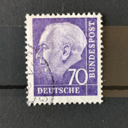 Briefmarke BRD, Mi.263x#, 70 Pf