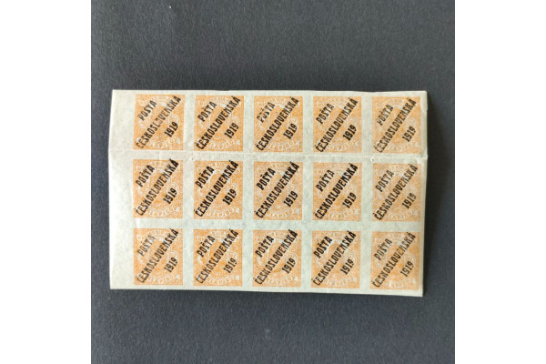 Víceblok ČSR PČ 1919 , 2f, Pof.125** 