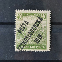 Známka ČSR PČ 1919 , 250H, Pof.110*, IV. typ přetisku 