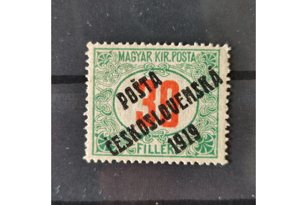 Známka ČSR, 5 Kč, Pof.193*, IV. typ přetisku 