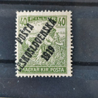 Známka ČSR PČ 1919 , 40f, Pof.110*, III. typ přetisku 