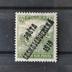 Známka ČSR PČ 1919 , 250H, Pof.110*, III. typ přetisku 