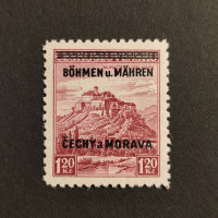 Briefmarke Böhmen und Mähren Protektorat, 1.20Kč, Mi.11* 
