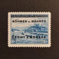 Známka Protektorát Čechy a Morava, 10Kč, Pof.19* 