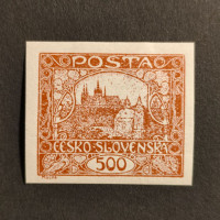 Stamp Czechoslovakia, 500h, Mi.33, MH* 