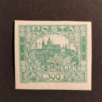 Stamp Czechoslovakia, 300h, Mi.22, MH* 