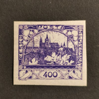 Stamp Czechoslovakia, 400h, Mi.10, MH* 
