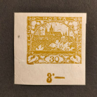Stamp Czechoslovakia, 30h, Mi.6, MH* 