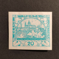 Stamp Czechoslovakia, 20h, Mi.4, MH* 