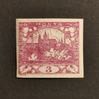 Stamp Czechoslovakia, 3h, Mi.1, MH* 