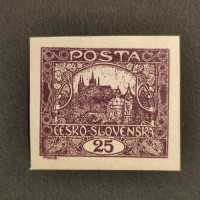 Stamp Czechoslovakia, 25h, Mi.28, MH* 