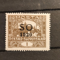 Známka ČSR, Pof.SO1B*, B 