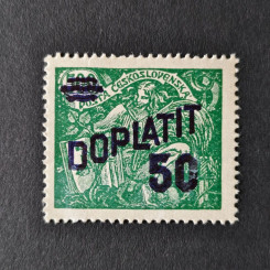 Stamp Czechoslovakia, 50/500h, Mi.44, MH* 