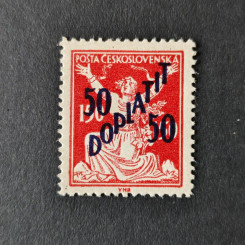 Stamp Czechoslovakia, 50/150h, Mi.49, MH* 