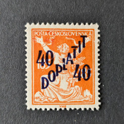Stamp Czechoslovakia, 40/185h, Mi.47, MH* 