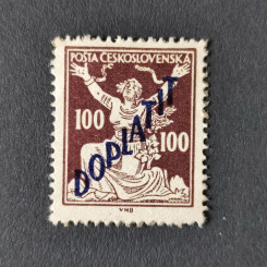 Stamp Czechoslovakia, 100h, Mi.52, MH* 
