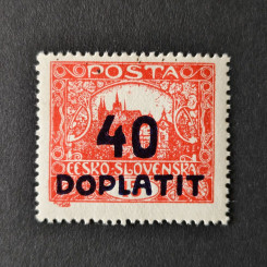 Stamp Czechoslovakia, 40 h, Mi.P36C, MH* 