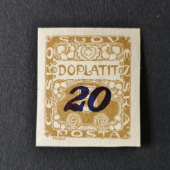 Stamp Czechoslovakia, 20/5h, Mi.26, MH* 