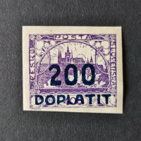 Známka ČSR, 200/400h, Pof.DL28* 