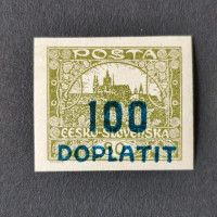 Známka ČSR, 100/80h, Pof.DL24* 