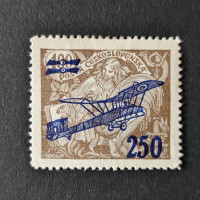 Stamp Czechoslovakia, 250 / 400h, Mi.201, MH* 