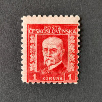Známka ČSR, 1 Kč, Pof.208* 