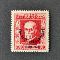 Známka ČSR, 100h, Pof.184* 