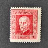 Známka ČSR, 1 Kč, Pof.190* 