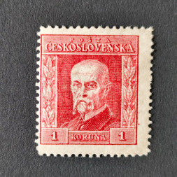 Briefmarke Tschechoslowakie, 1 Kč, Mi.224* 