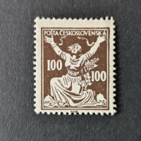 Briefmarke Tschechoslowakie, 100h, Mi.177* 