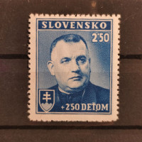 Známka Slovenský štát, Pof.45*, 2.50+2.50 Ks